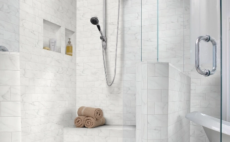 BelTerra Shaw Stone and Tile in shower